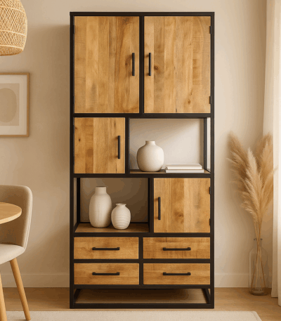 Navi Vakkenkast naturel 90cm