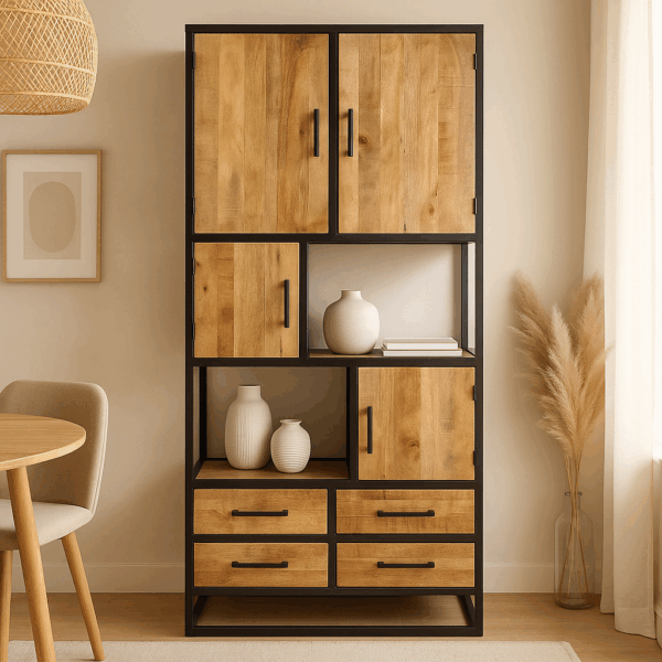 Navi Vakkenkast naturel 90cm