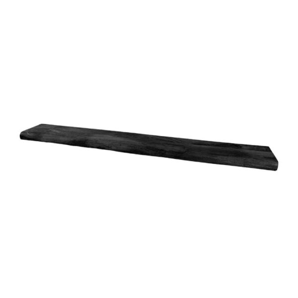 Lea wandplank 80cm live edge zwart