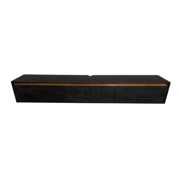 Nils Zwevend Tv meubel zwart 200cm