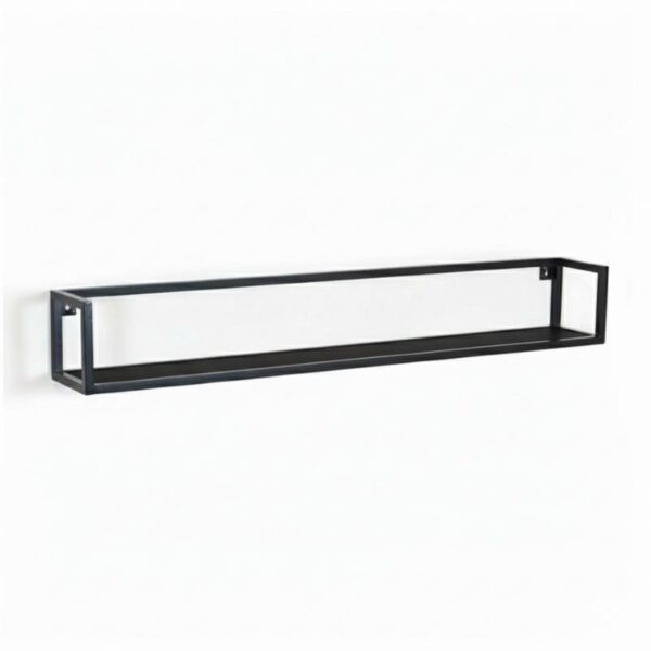 Wandplank Isa zwart 140cm