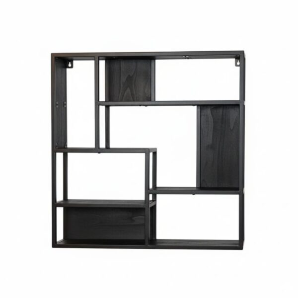 Wandrek Viggo zwart | 70cm | Vierkant